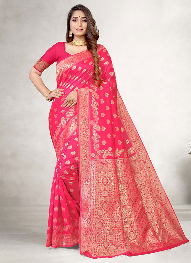 Pink Colour Lakshya Vidya vol 05 Designer Festive Wedding Wear Jacquard Silk Heavy Latest Saree Collection 5005